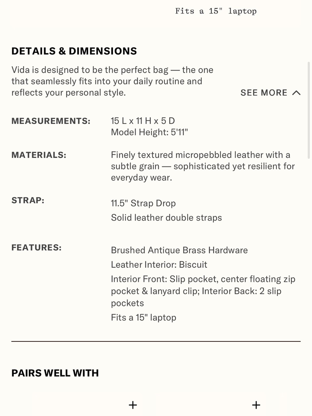 HOBO Pebbled Leather Tan-Cognac Vida  Tote - Picture 11 of 11